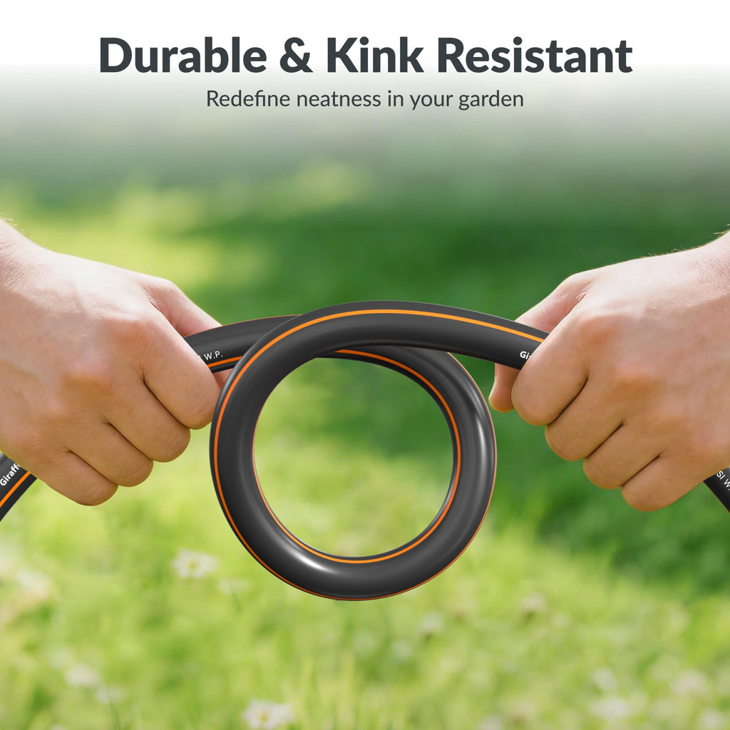 Garden Hose 100ft and Wall-Mount Garden Hose Holder Z802802