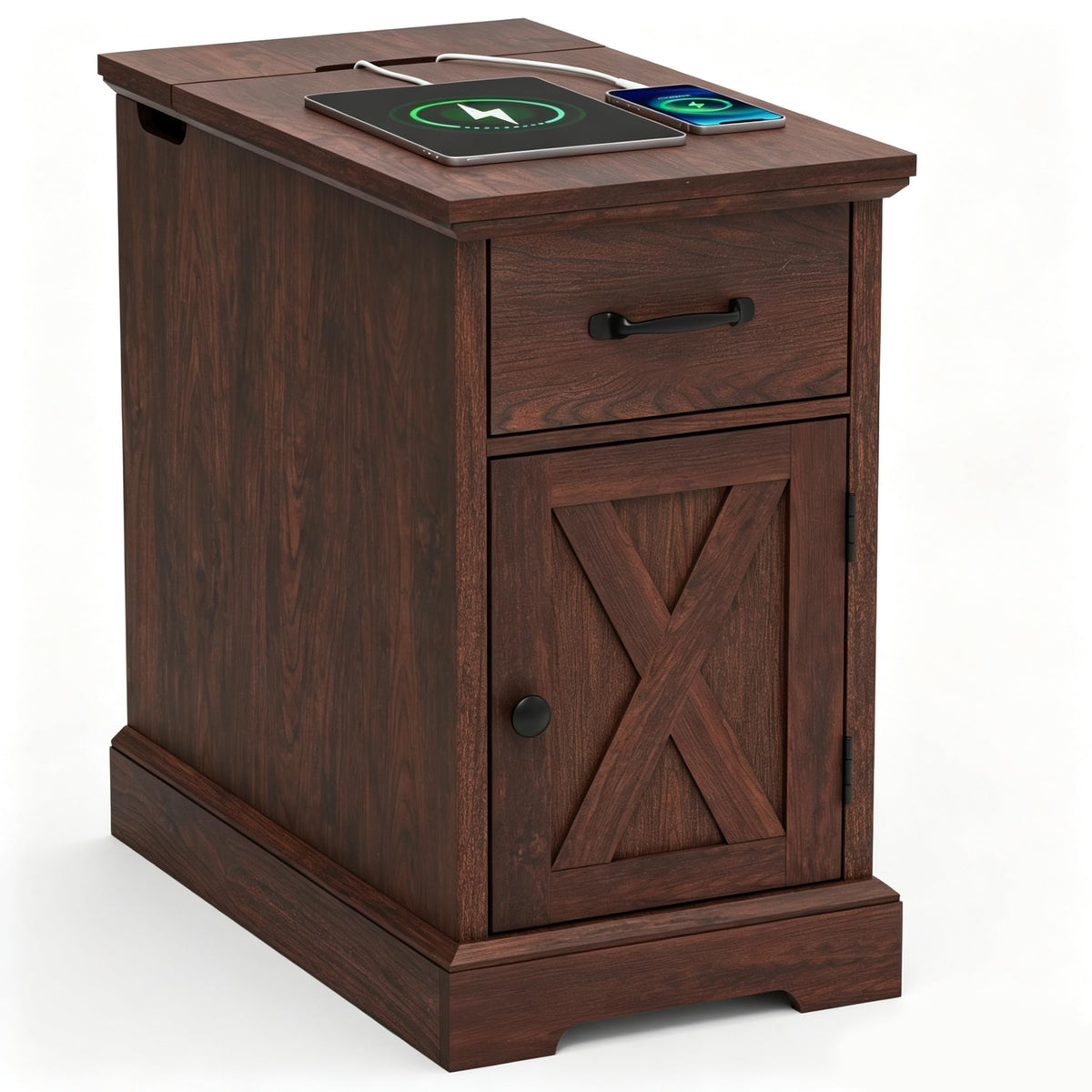 23.6'' Narrow End Table with Charging Station L959464