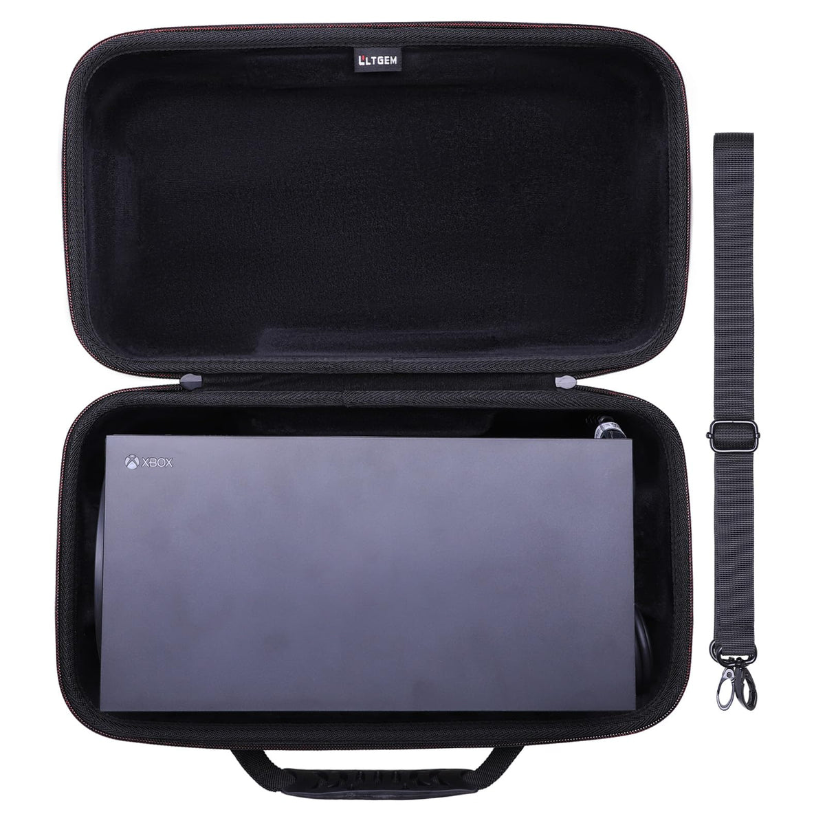 Black Red Gaming Console Case and Controller Case P8933