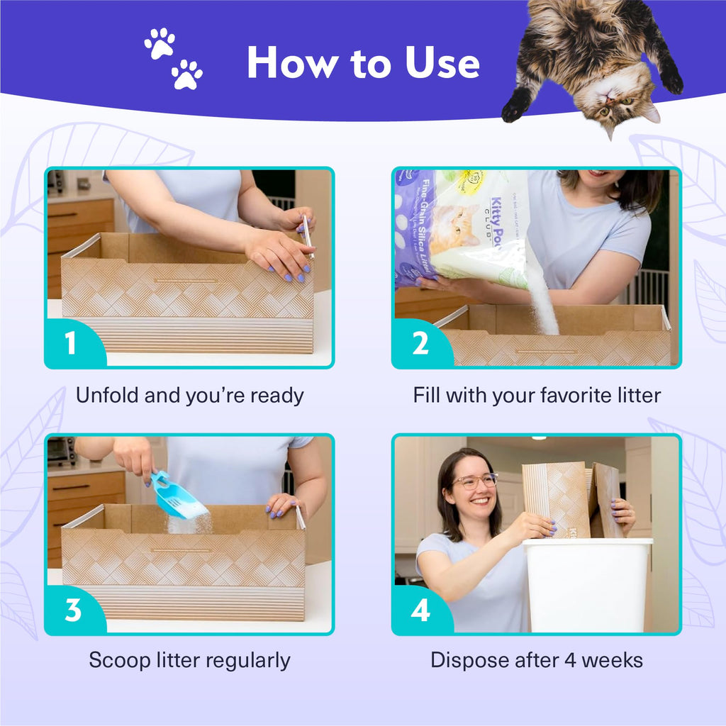 Disposable Cat Litter Box 2-Pack X10808