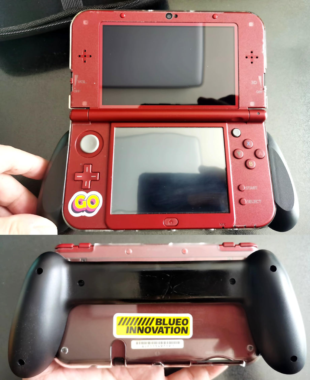 Black Hand Grips + Protective Crystal Cover K570512