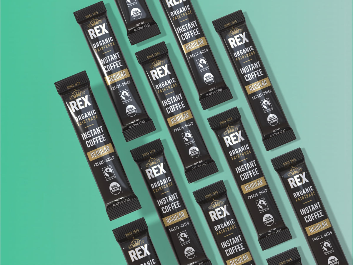 Organic Fairtrade Medium Roast Instant Coffee Sticks 25 Count S477348