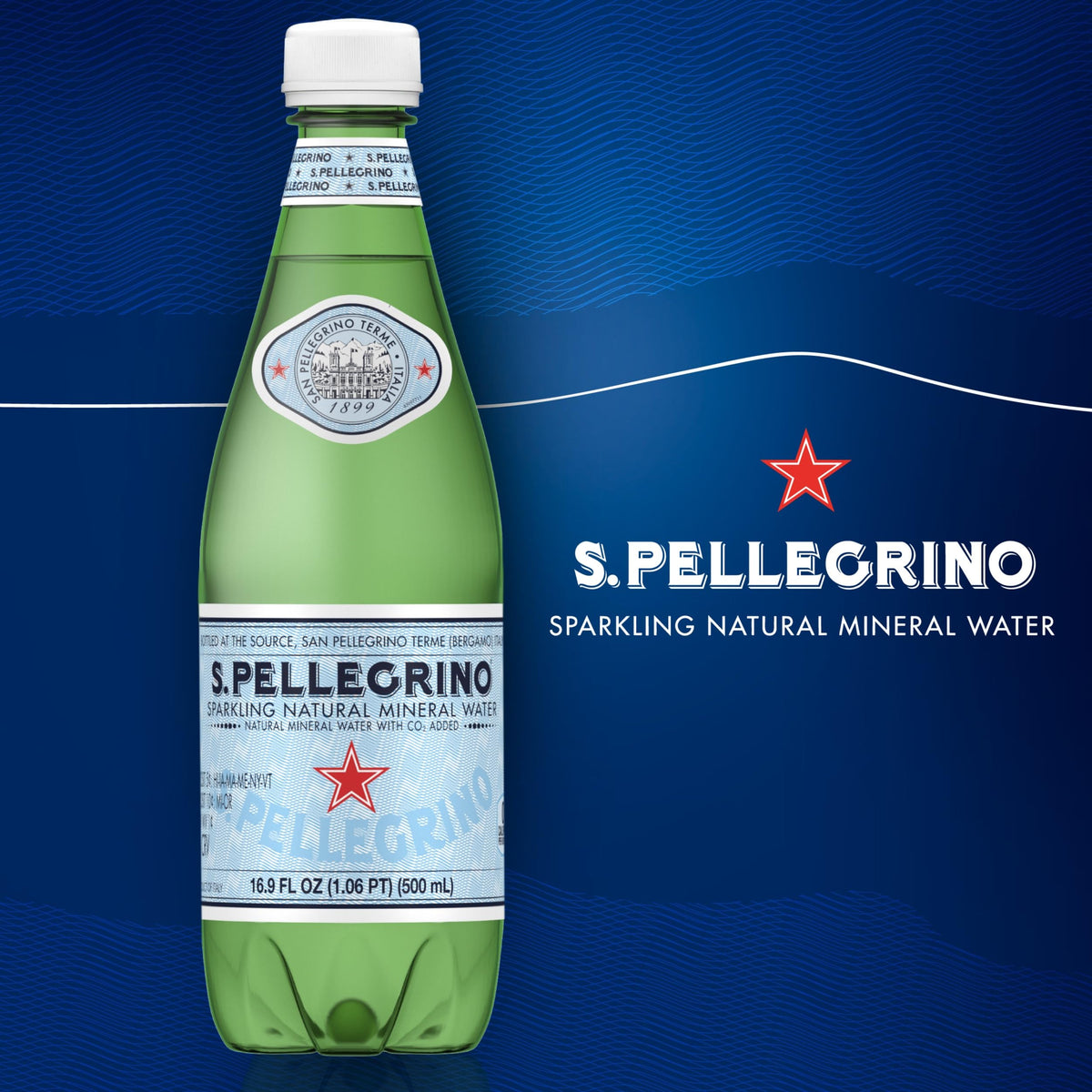 Sparkling Natural Mineral Water 16.9 Fl Oz Pack of 12 Z1349