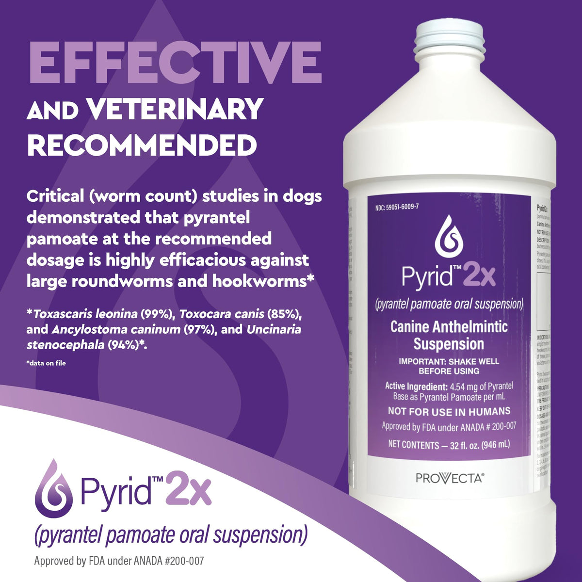 Pyrantel Pamoate Dog Dewormer 16 oz J111