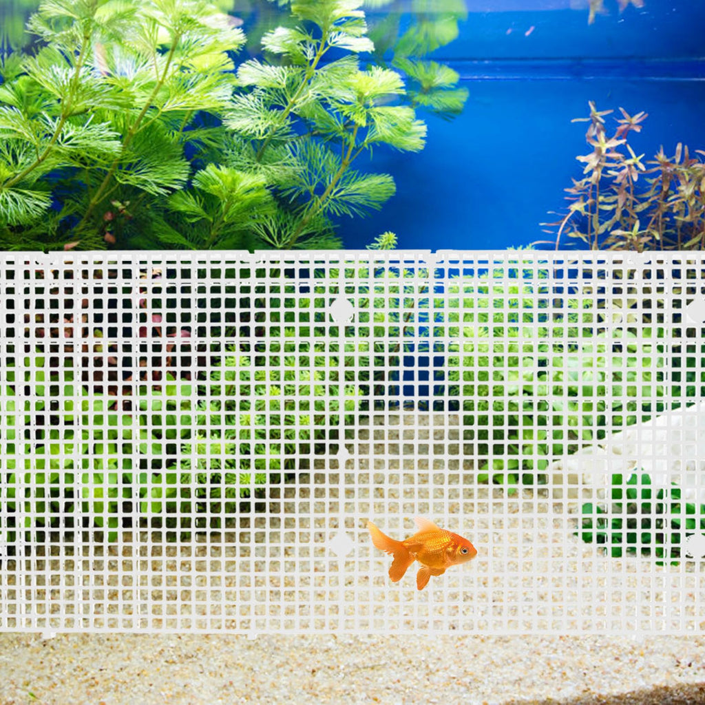 4pcs Cuttable Plastic Aquarium Tank Dividers with Suction Cups Y476406