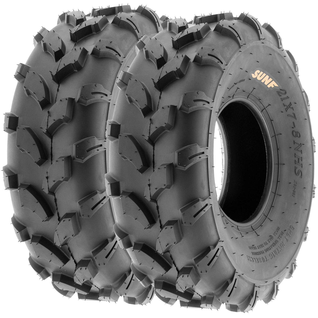 Set of 4 Off-Road ATV Tires 18x7-8 Front & 18x9.5-8 Rear 6 Ply Tubeless Z496092
