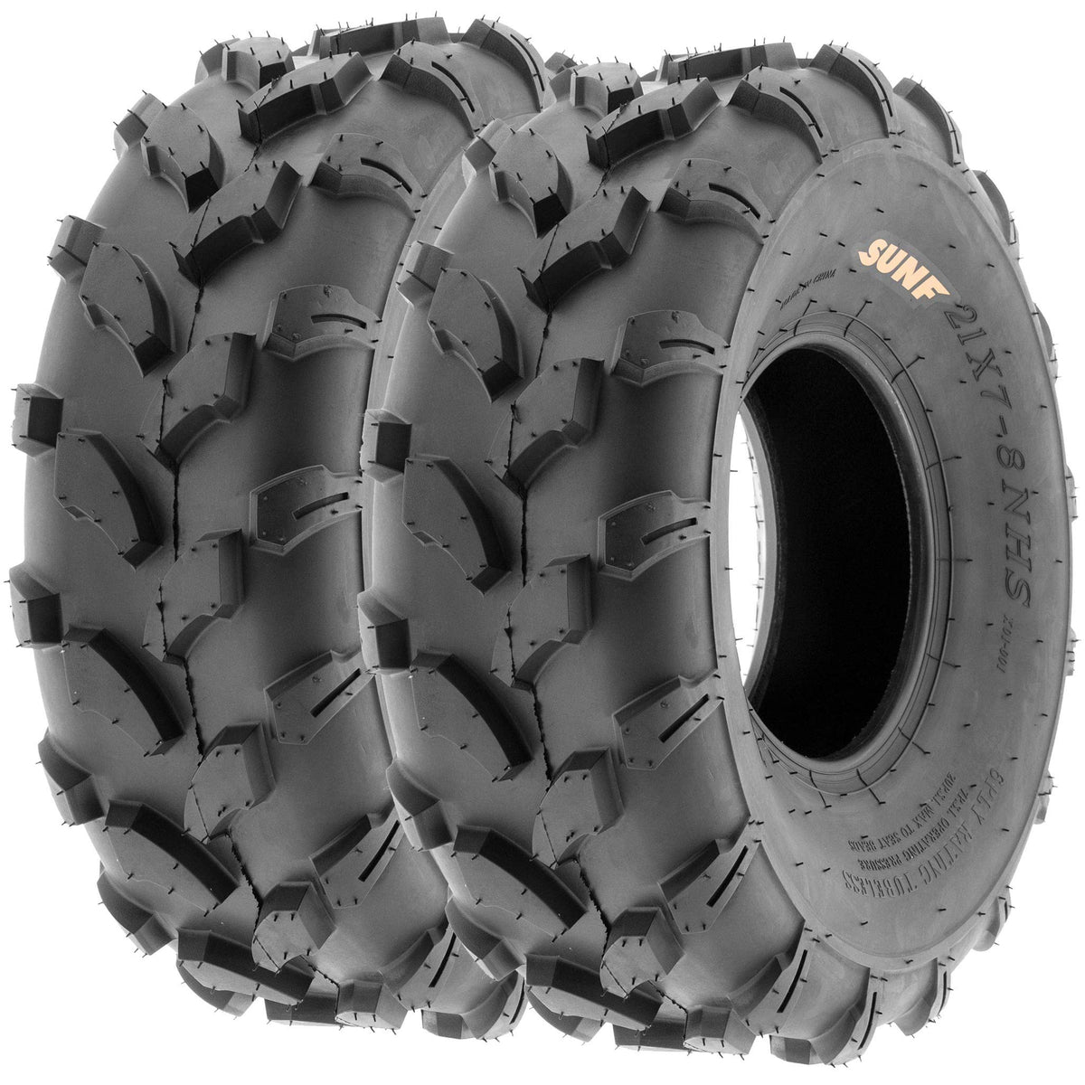 Set of 4 Off-Road ATV Tires 18x7-8 Front & 18x9.5-8 Rear 6 Ply Tubeless Z496092