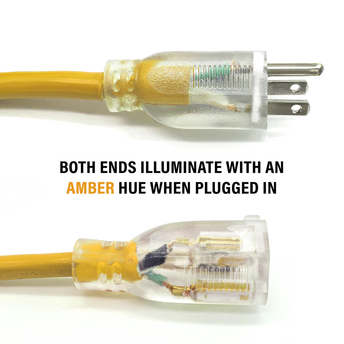 100 ft 12 Gauge Yellow Outdoor Extension Cord N52637