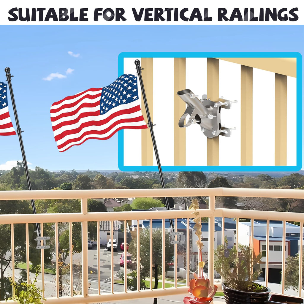 Aluminum Flag Pole Bracket for 1" Diameter Flagpole M996135
