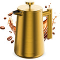 Stainless Steel Double Wall Insulated French Press 34 Oz V901