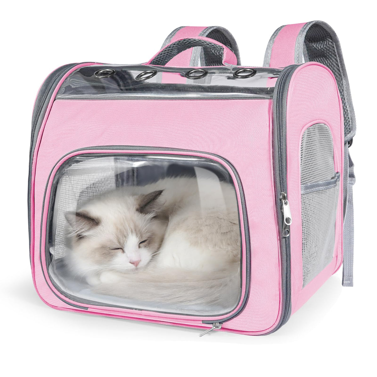 Airline Approved Cat Soft-Sided Carrier Backpack Up to 12 lbs Pink X20287