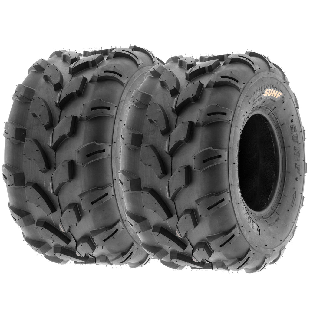 Set of 4 Off-Road ATV Tires 18x7-8 Front & 18x9.5-8 Rear 6 Ply Tubeless Z496092