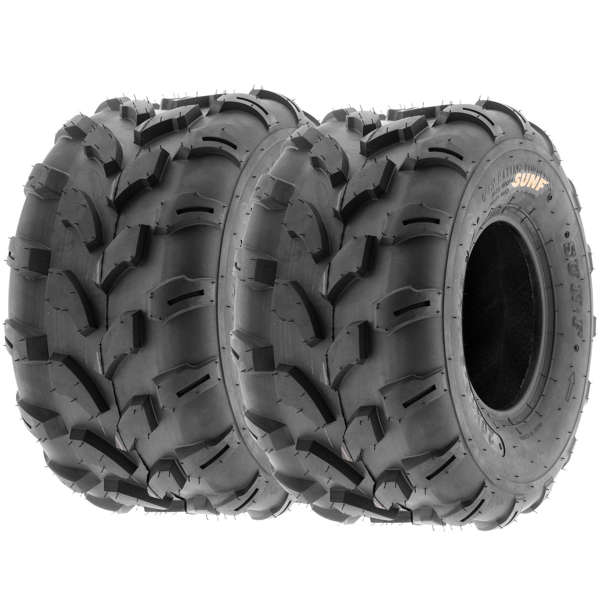 Set of 4 Off-Road ATV Tires 18x7-8 Front & 18x9.5-8 Rear 6 Ply Tubeless Z496092
