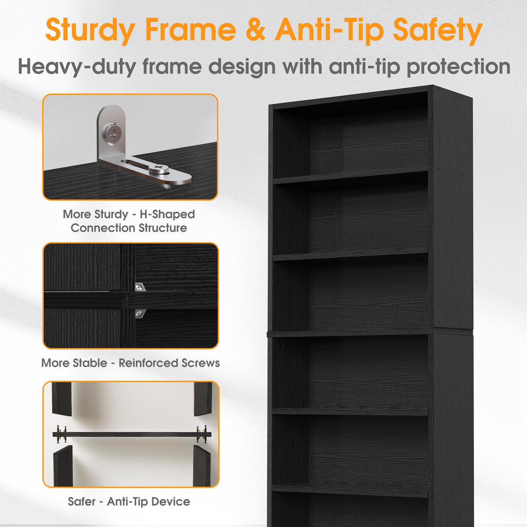 6 Shelf Bookcase S126