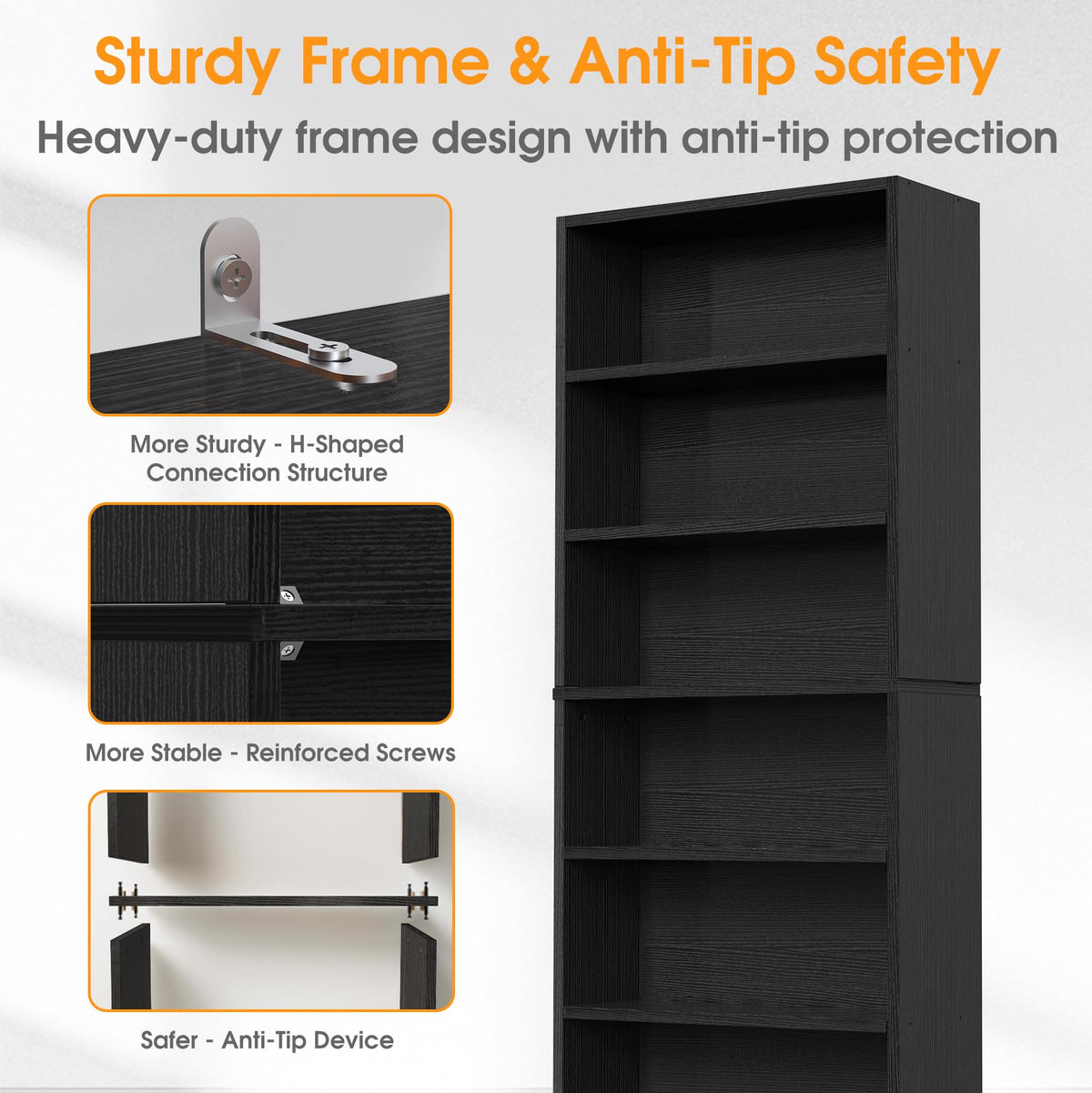 6 Shelf Bookcase S126
