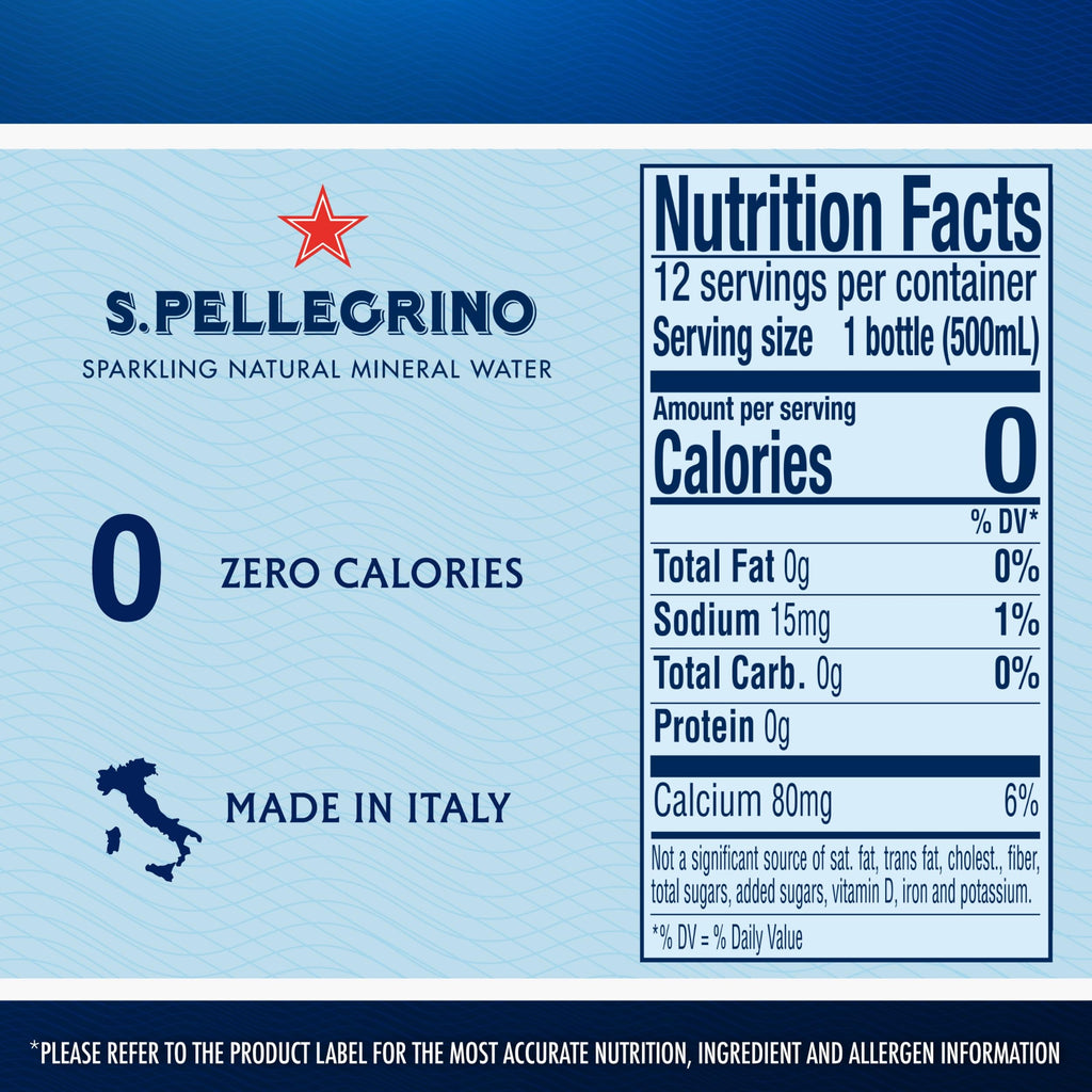 Sparkling Natural Mineral Water 16.9 Fl Oz Pack of 12 Z1349