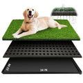 34''X23'' Artificial Turf Dog Grass Pad with Tray R379340