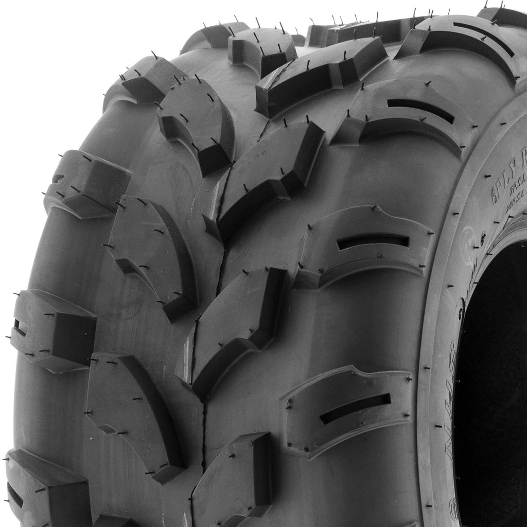 Set of 4 Off-Road ATV Tires 18x7-8 Front & 18x9.5-8 Rear 6 Ply Tubeless Z496092