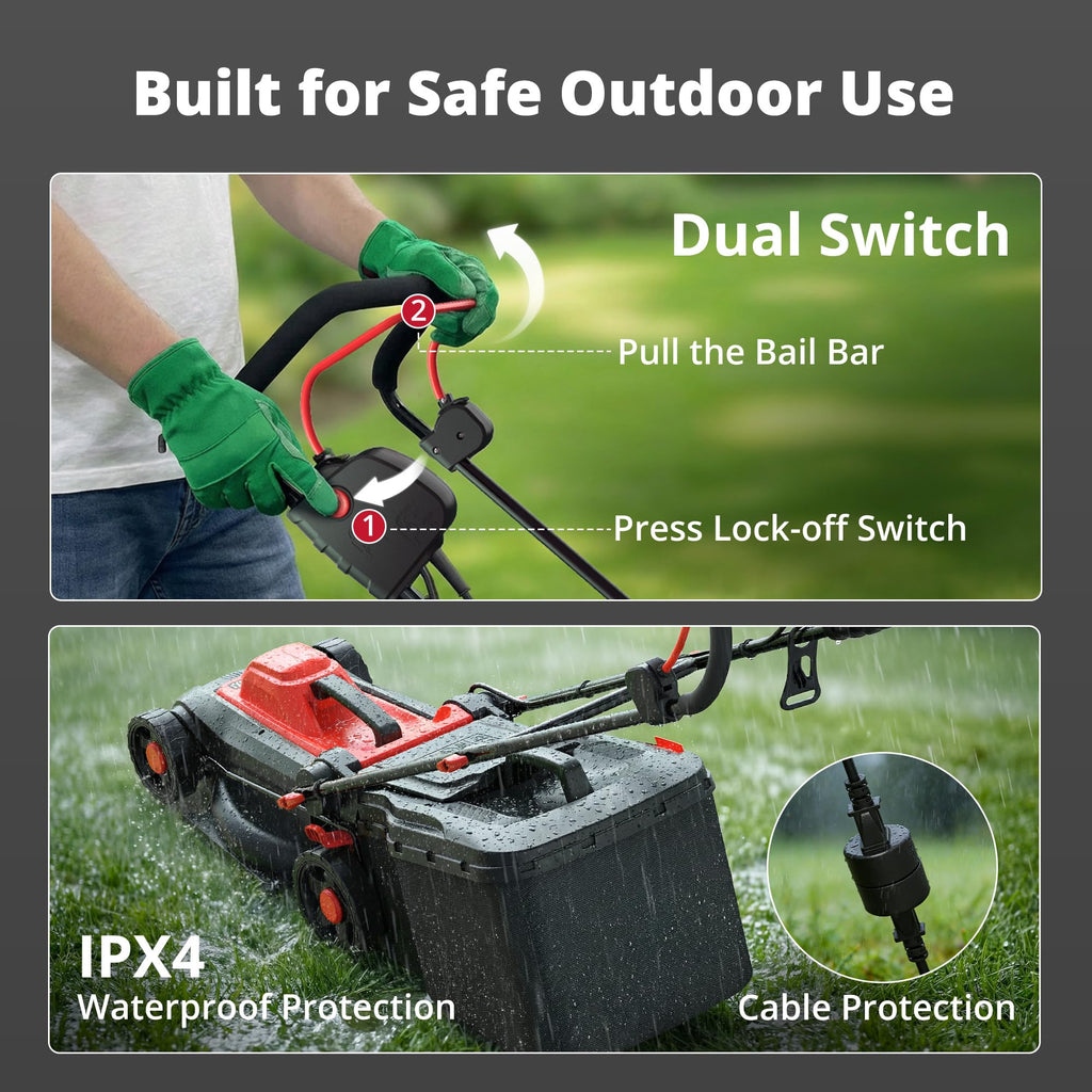 14-Inch Electric Corded Push Mower Q289100