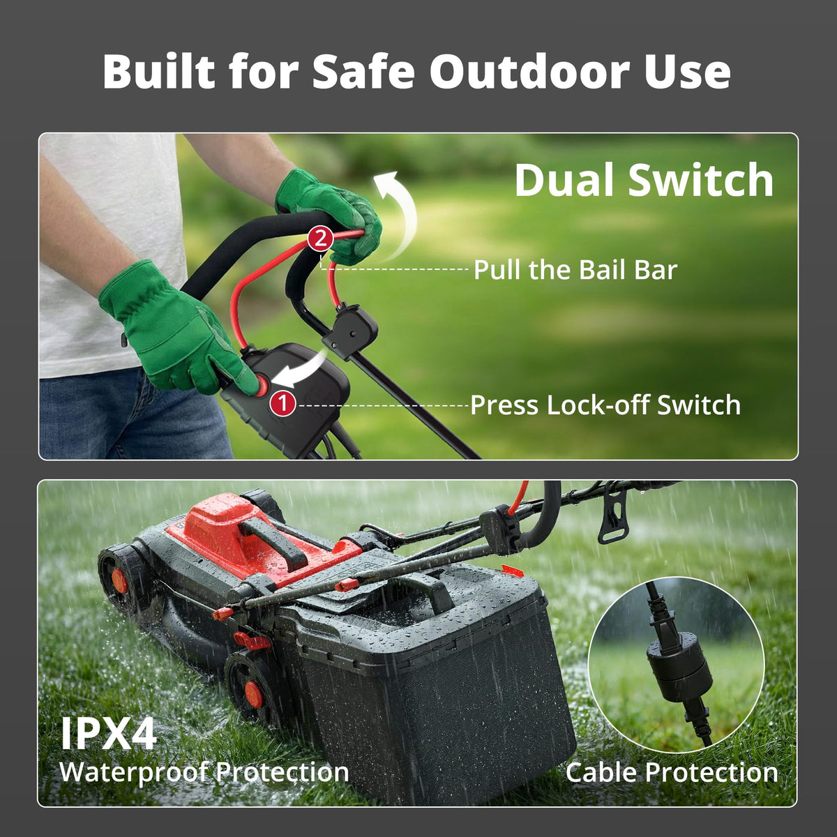 14-Inch Electric Corded Push Mower Q289100