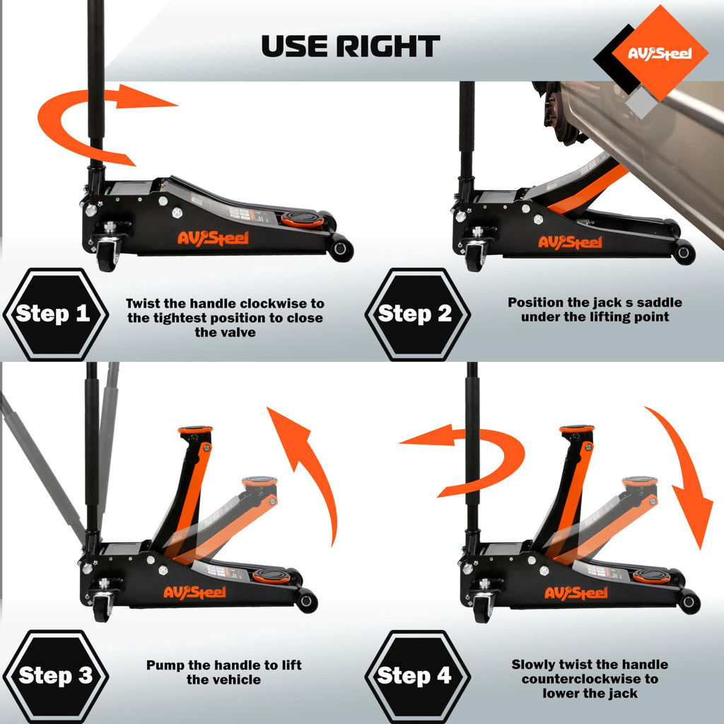 3 Ton Low Profile Hydraulic Floor Jack G7453