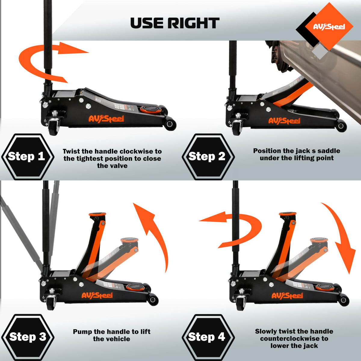 3 Ton Low Profile Hydraulic Floor Jack G7453