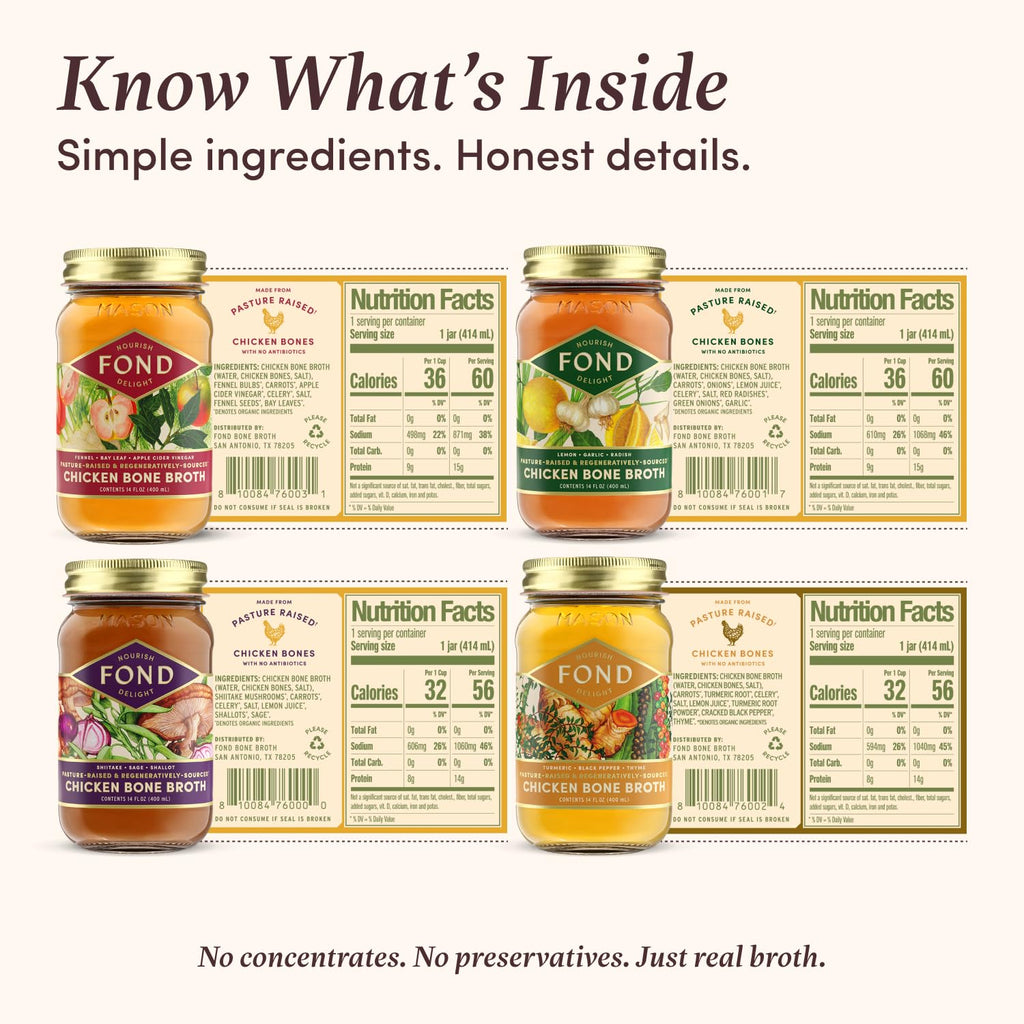 Chicken Bone Broth Variety Pack 4-Pack K75996