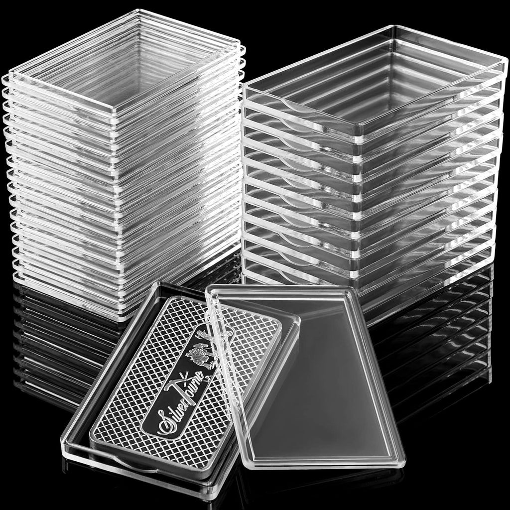 60 Pcs Silver Bar Holder Case A13152