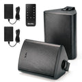 5.25" 300W Bluetooth Outdoor Speakers IPX5 Waterproof Black 2-Pack I30956