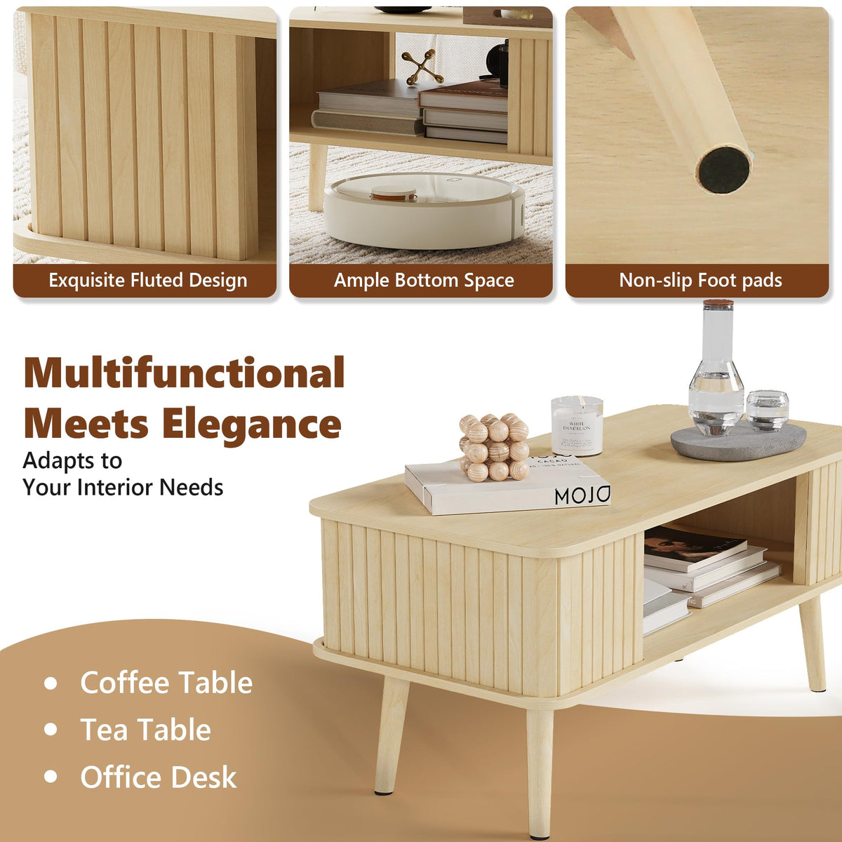 Coffee Table with Storage Z67340