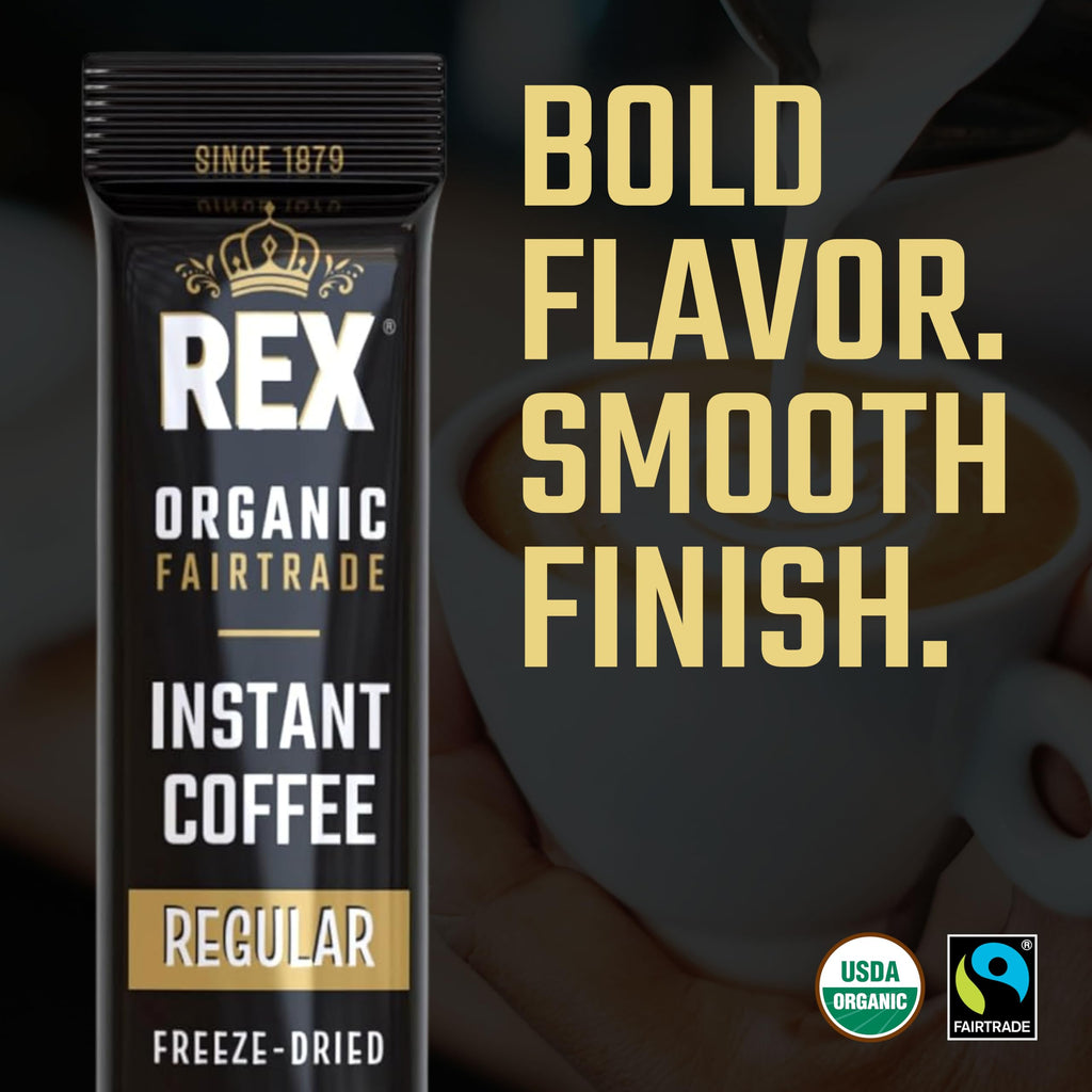 Organic Fairtrade Medium Roast Instant Coffee Sticks 25 Count S477348