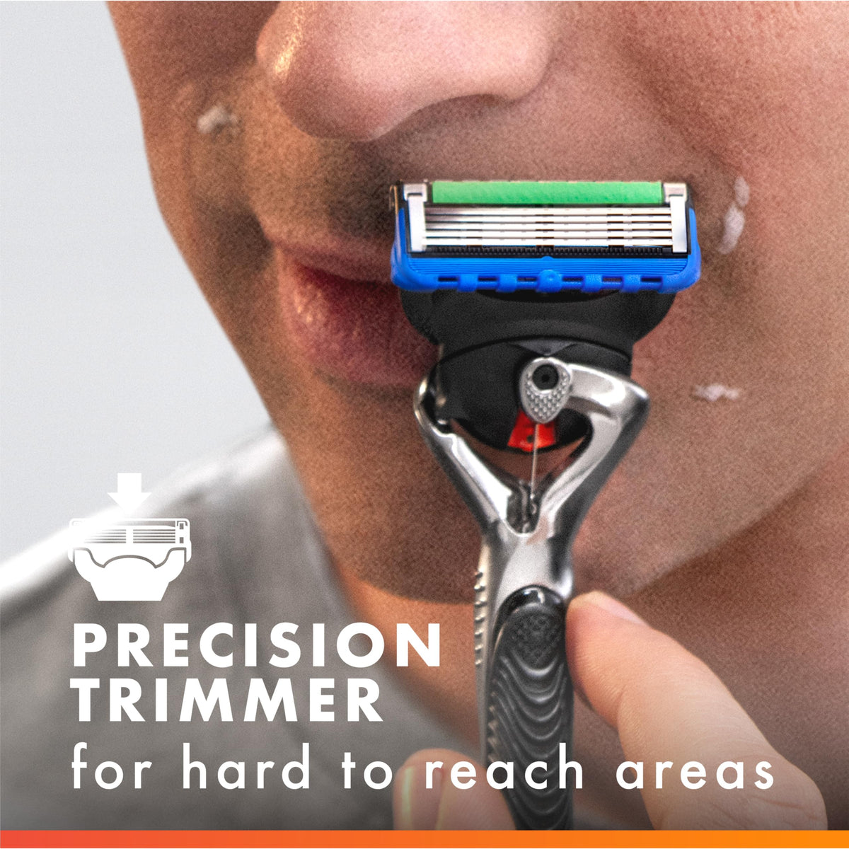 5-Blade Razor Blade Refills with Precision Trimmer, 10 Count B177587