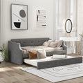 Twin Tufted Upholstered Daybed with Trundle Q539
