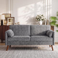 64" Gray Chenille 2-seater Sofa C730